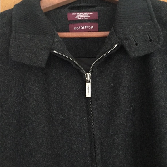 Mens-Nordstroms-gray-wool-jacket-Med new no tags - Picture 2 of 3